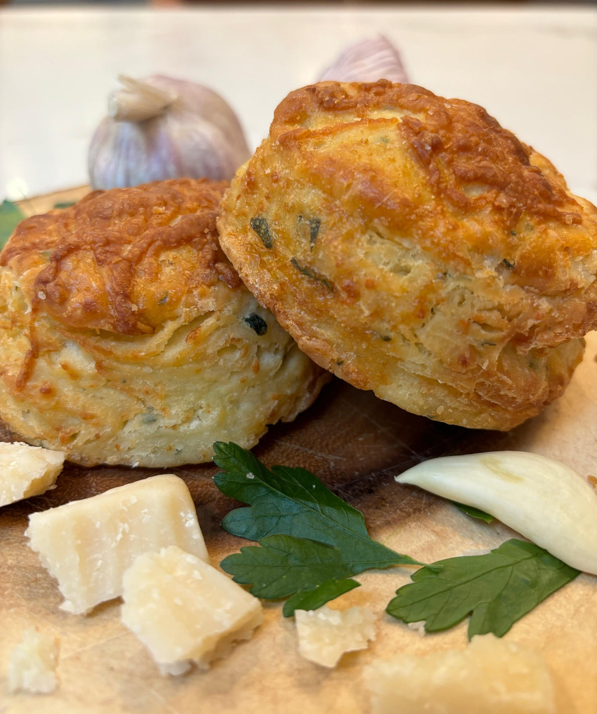 Roasted Garlic & Asiago Bake-at-Home Buttermilk Biscuits